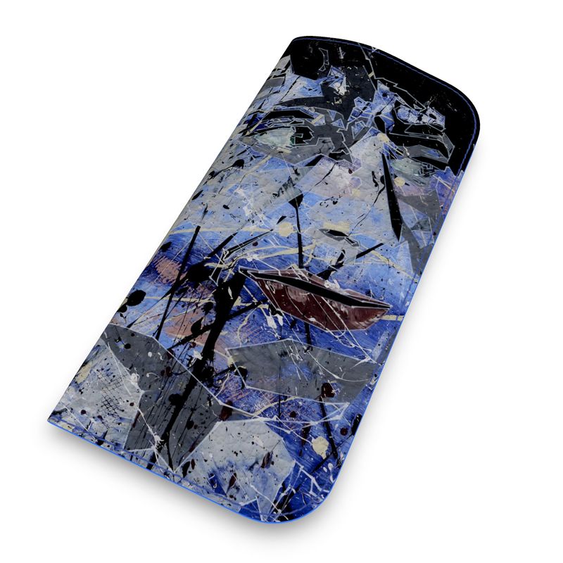 Nappa leather glasses case - Art work AFTER BREAKFAST