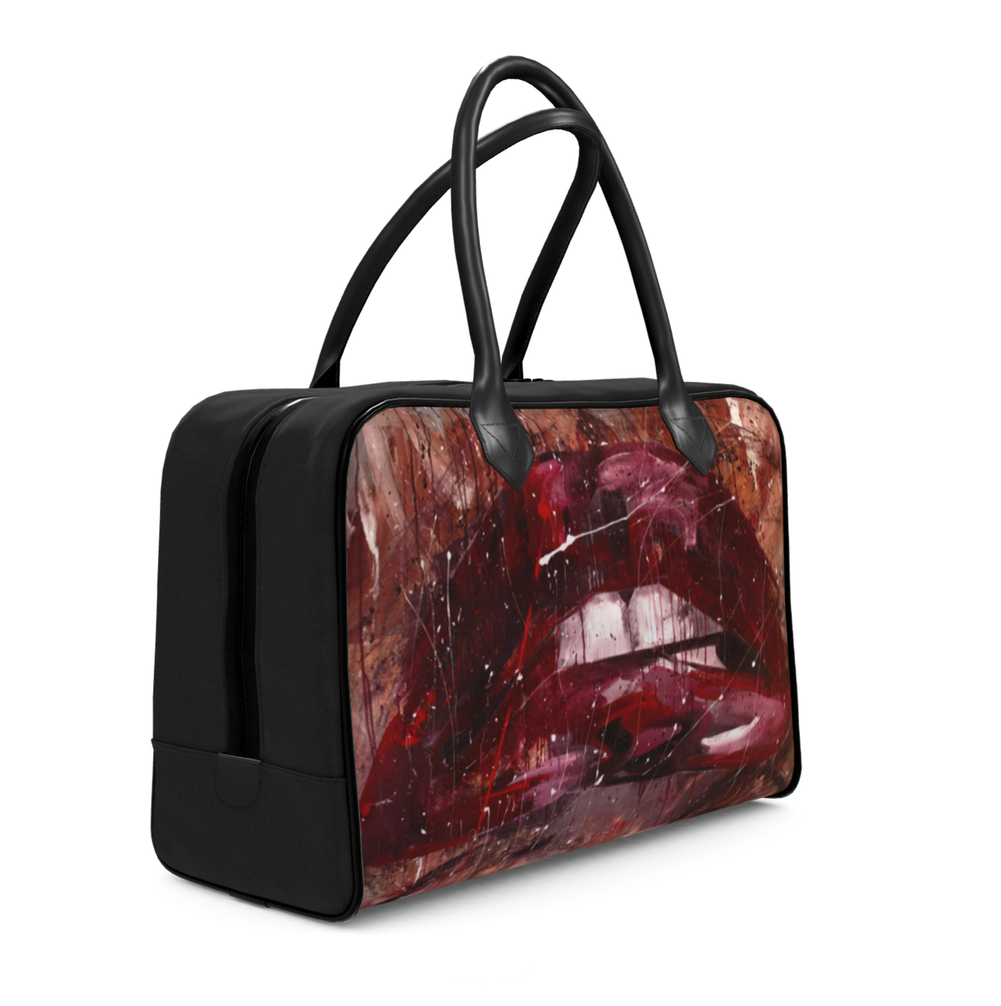 Travel bag front side view | Reisetasche Vorderseite Seitenansicht